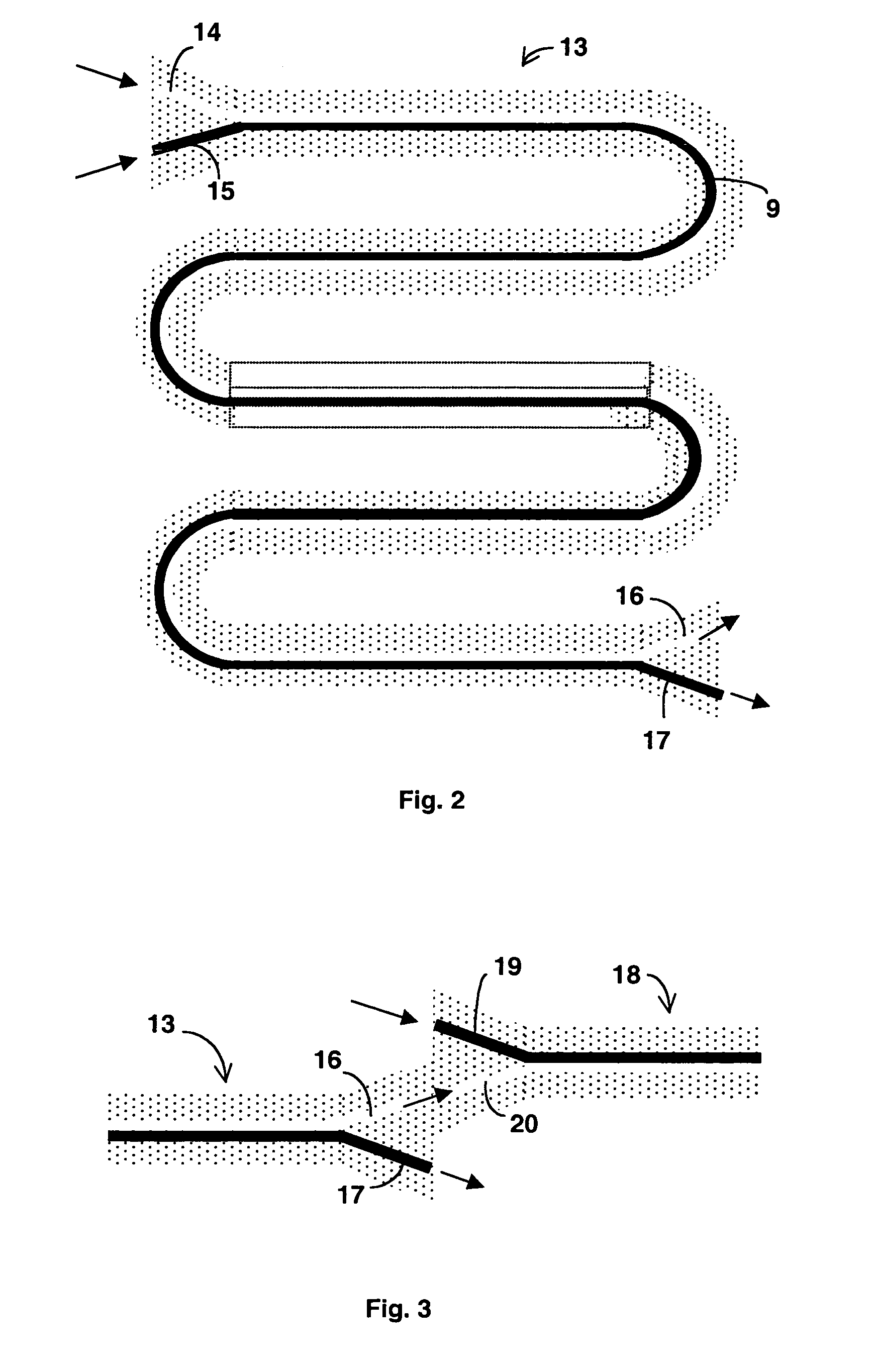 Microfluidic device wherein the liquid/fluid interface is stabilized