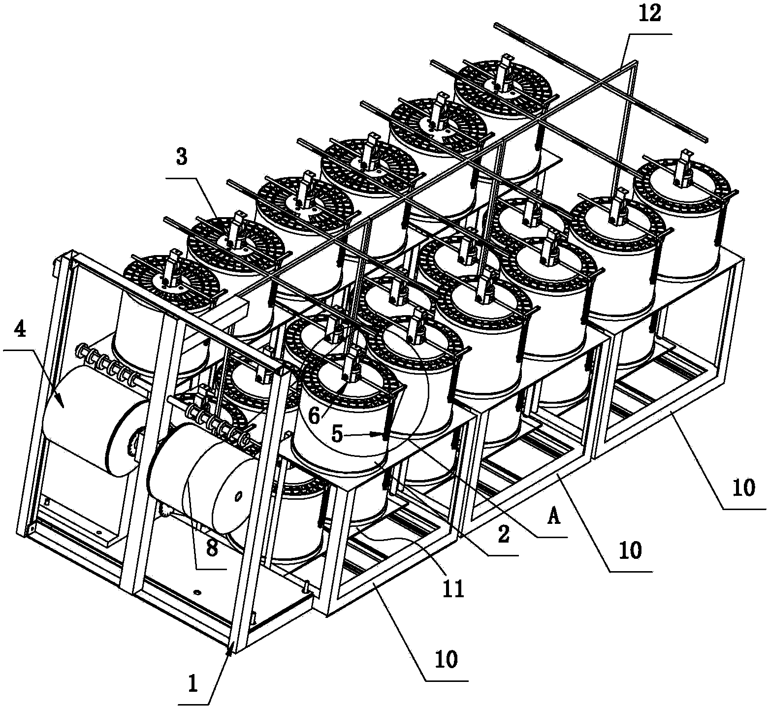 Feed tension stabilizing device for central line of zipper