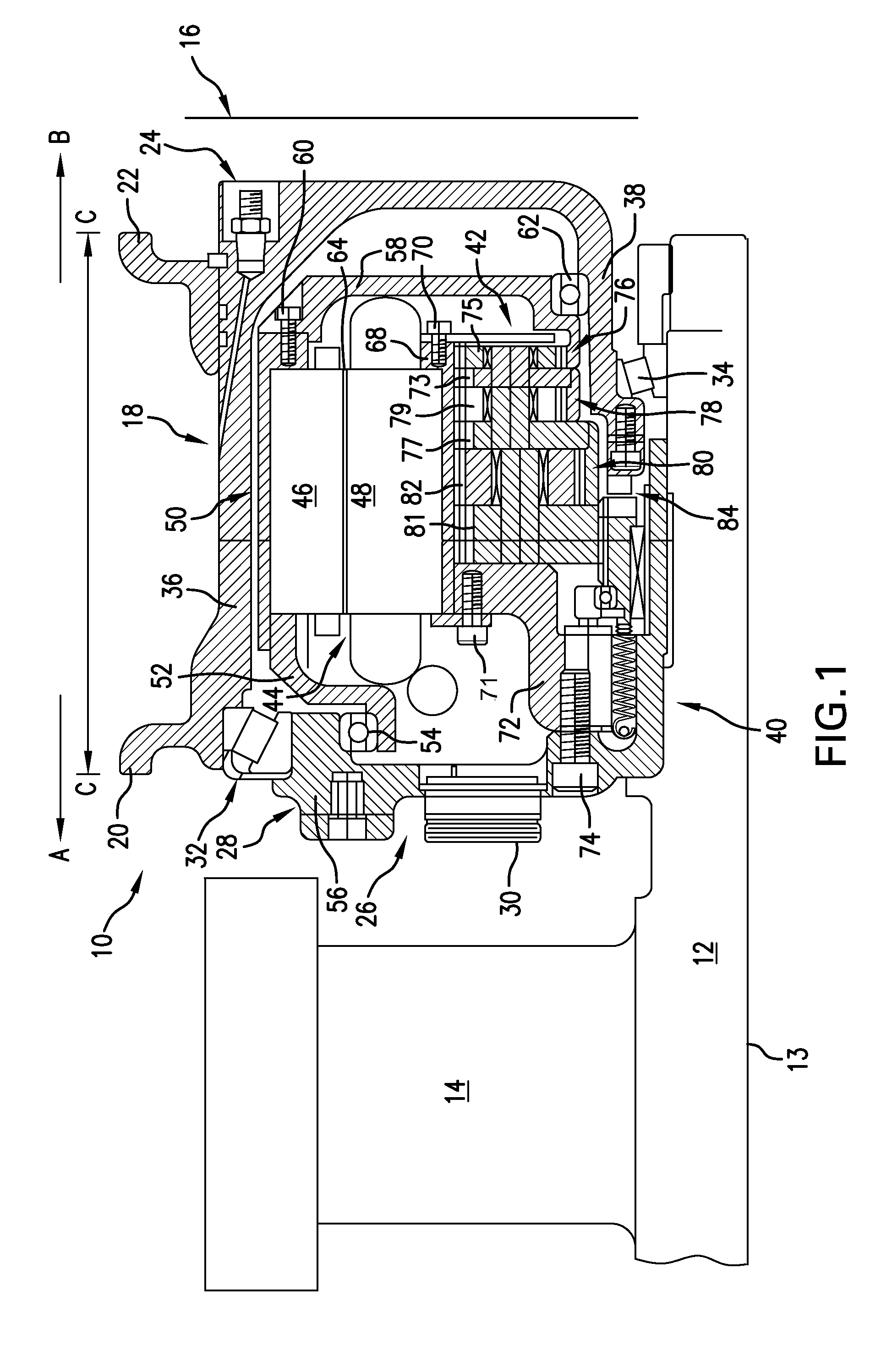 Motor and gearing system for aircraft wheel