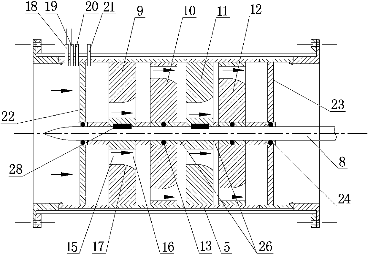 A grinding disc crushing experimental device and method suitable for hydrate particles in a tube