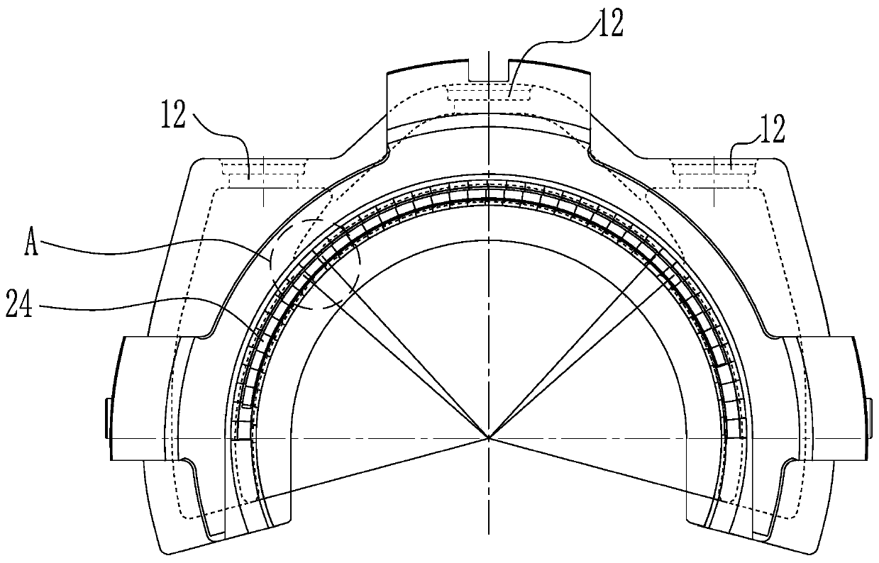 Steam turbine steam guiding control device