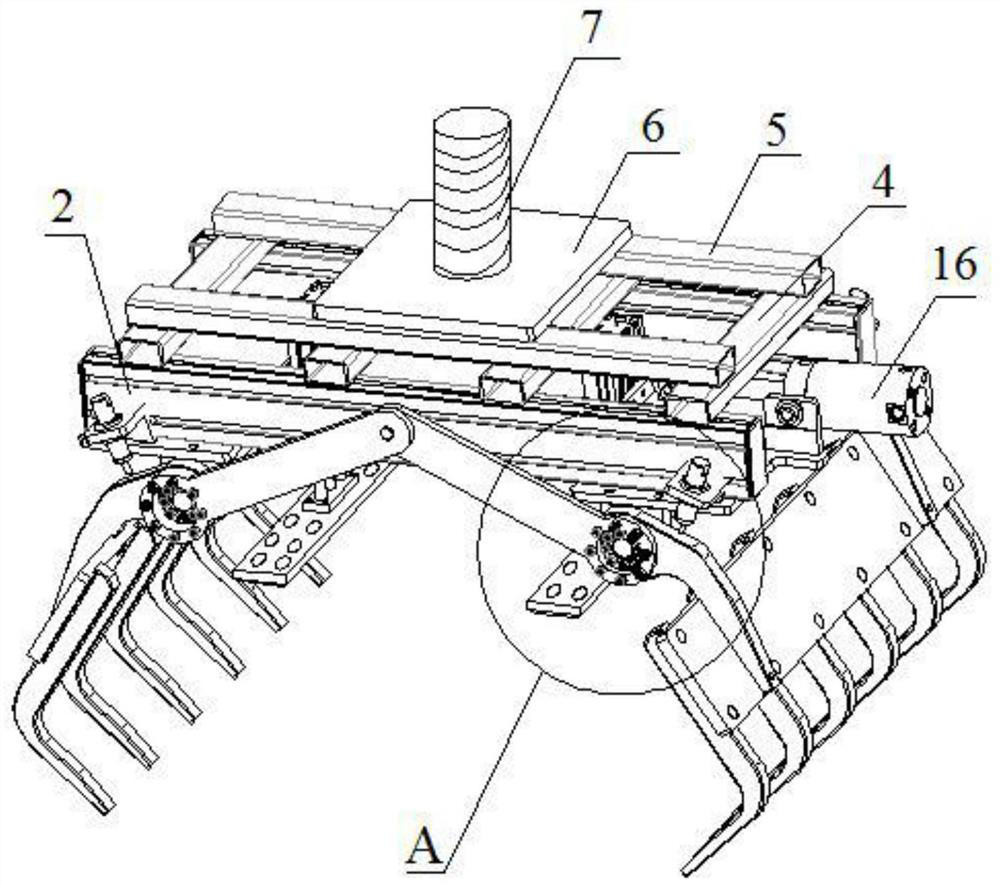 Grabbing device and working method thereof for earthwork engineering construction