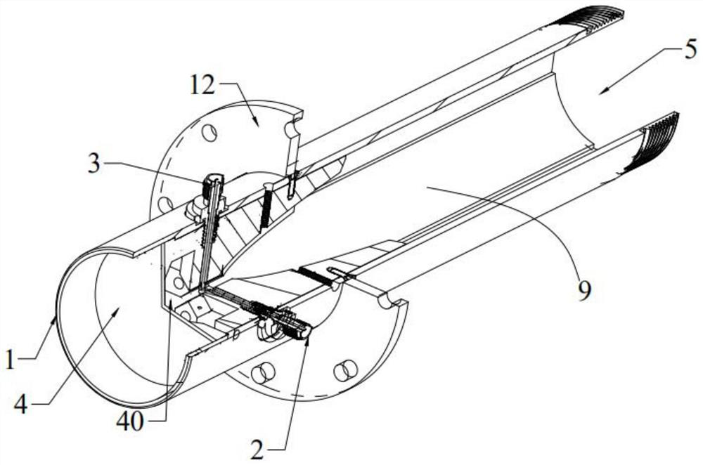 A waveguide coaxial converter