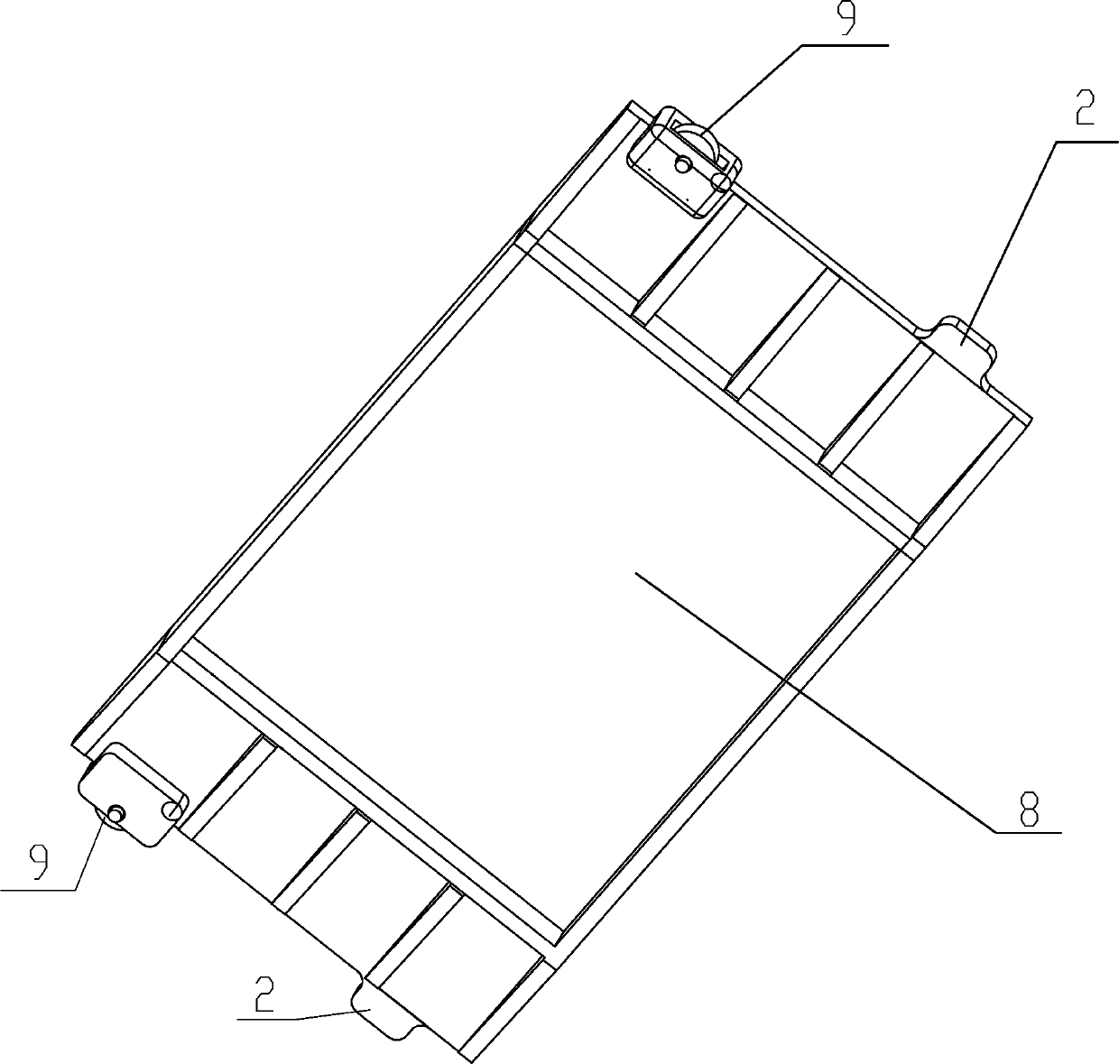 Open type TBM plane sliding stepping device and method