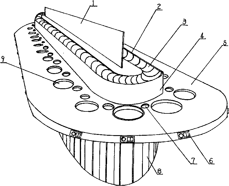 Chain double-track rotary dinner table