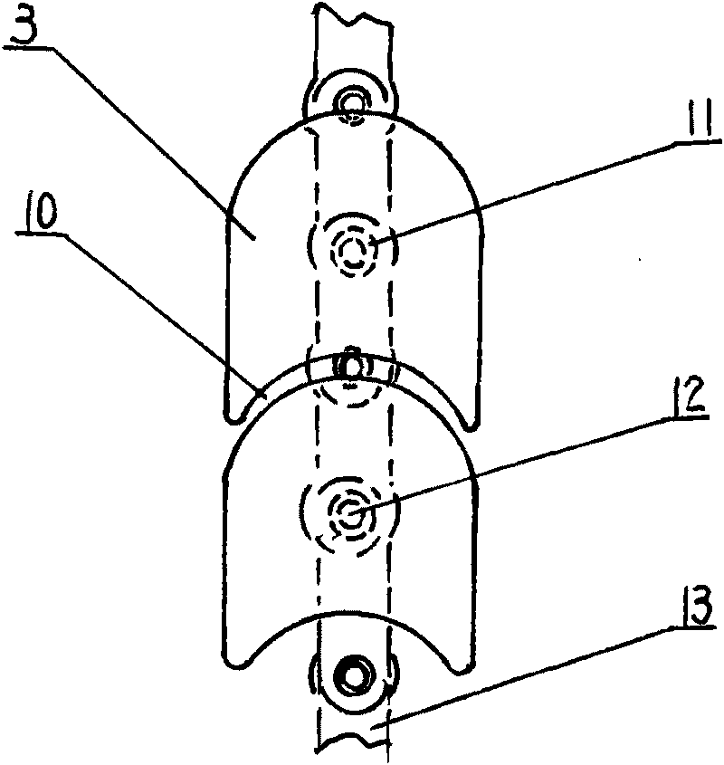 Chain double-track rotary dinner table