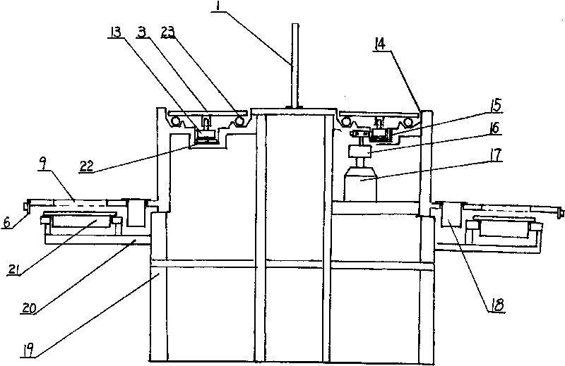 Chain double-track rotary dinner table