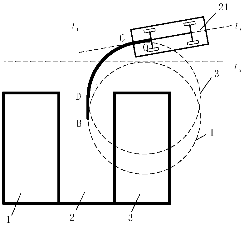 A vertical automatic parking path planning method and system