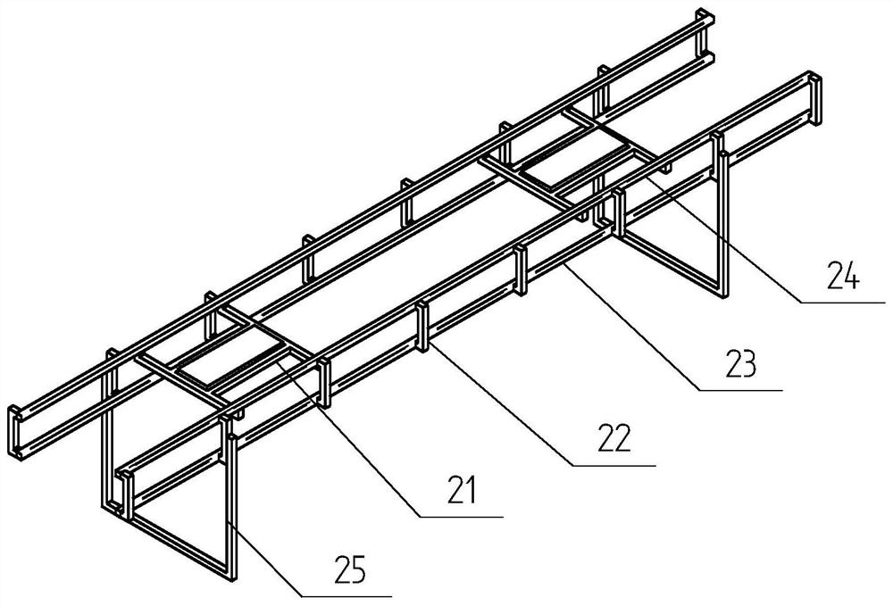 Material conveying system capable of automatically overturning circulating trolley