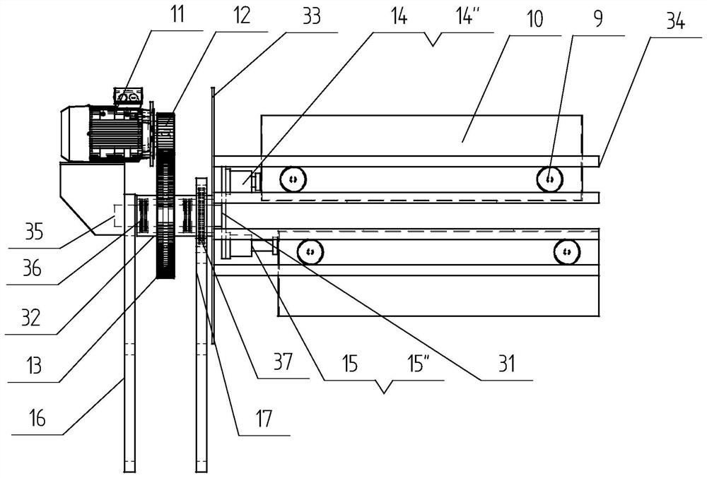 Material conveying system capable of automatically overturning circulating trolley