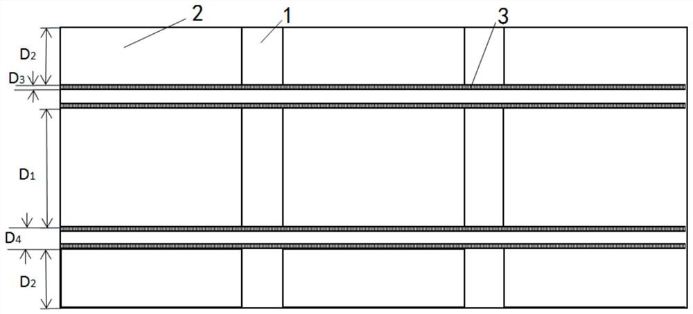 Lithium ion battery positive pole piece and gap coating method thereof