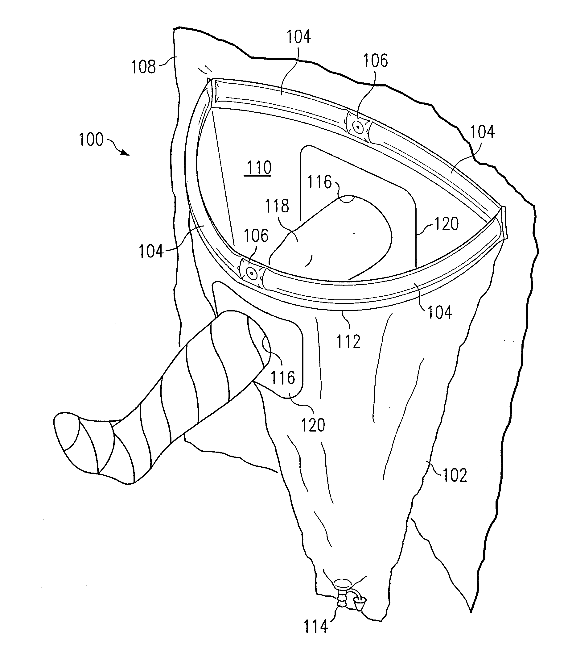 Surgical Drape Having a Fluid Collection Pouch with an Inflatable Rim