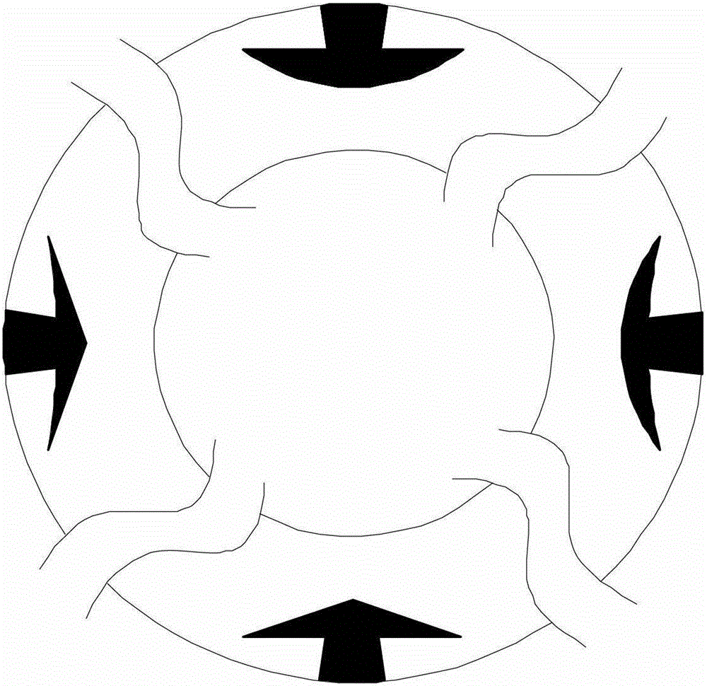 Mushroom-shaped groove bidirectional rotating hydrodynamic mechanical seal structure