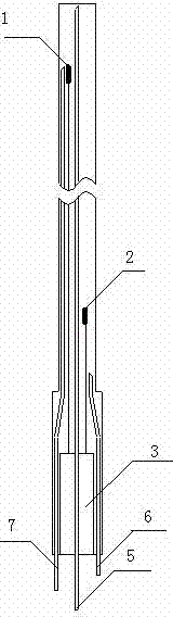 Mounting, burying and grouting method for multi-point displacement meter