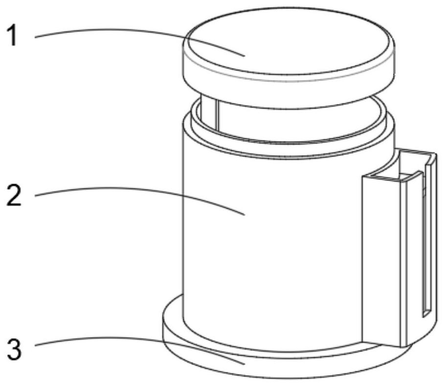 Needle storage device based on air pressure effect