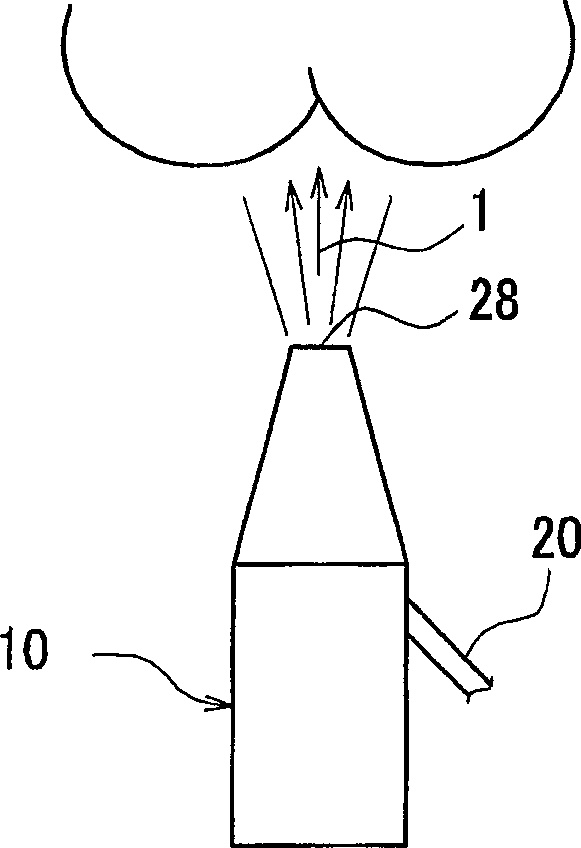 Ultrasonic washing device