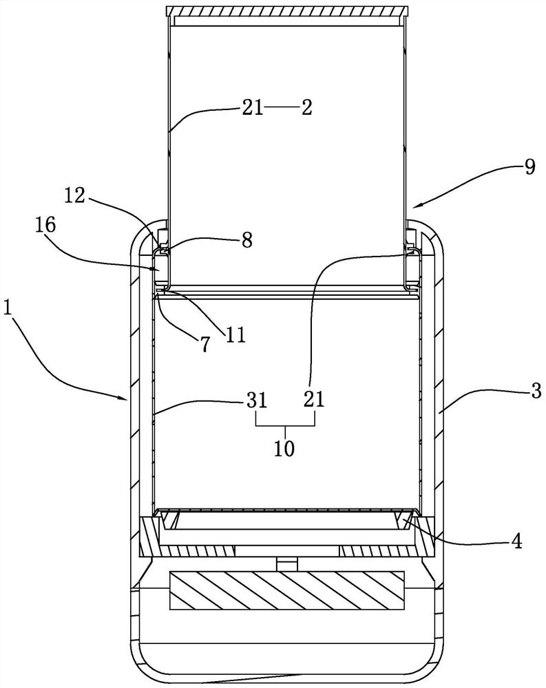 Liquid heating container