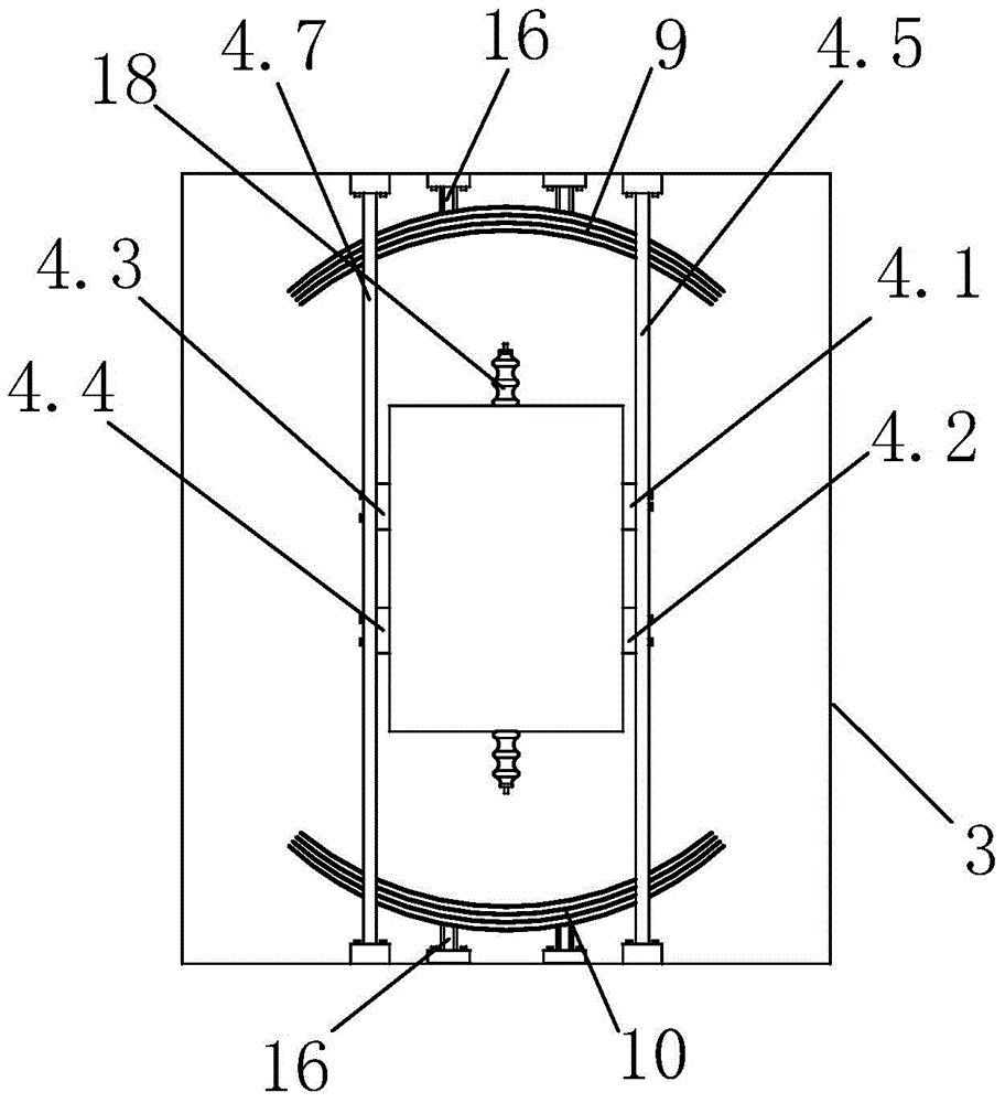 Compact closed gas insulation impulse voltage generation device