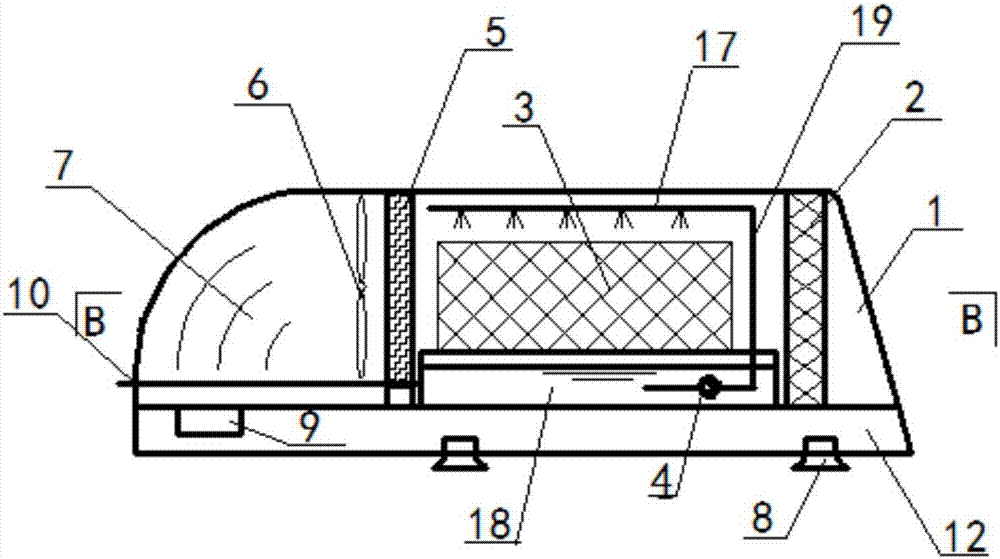 Evaporative cooling vehicle air conditioning system for tire and brake pad cooling