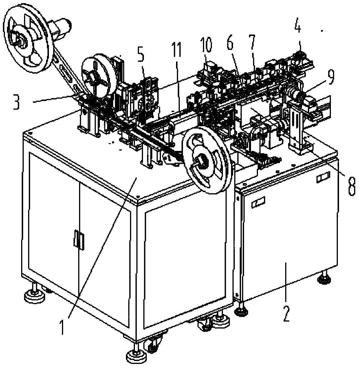 An interface automatic detection packaging machine