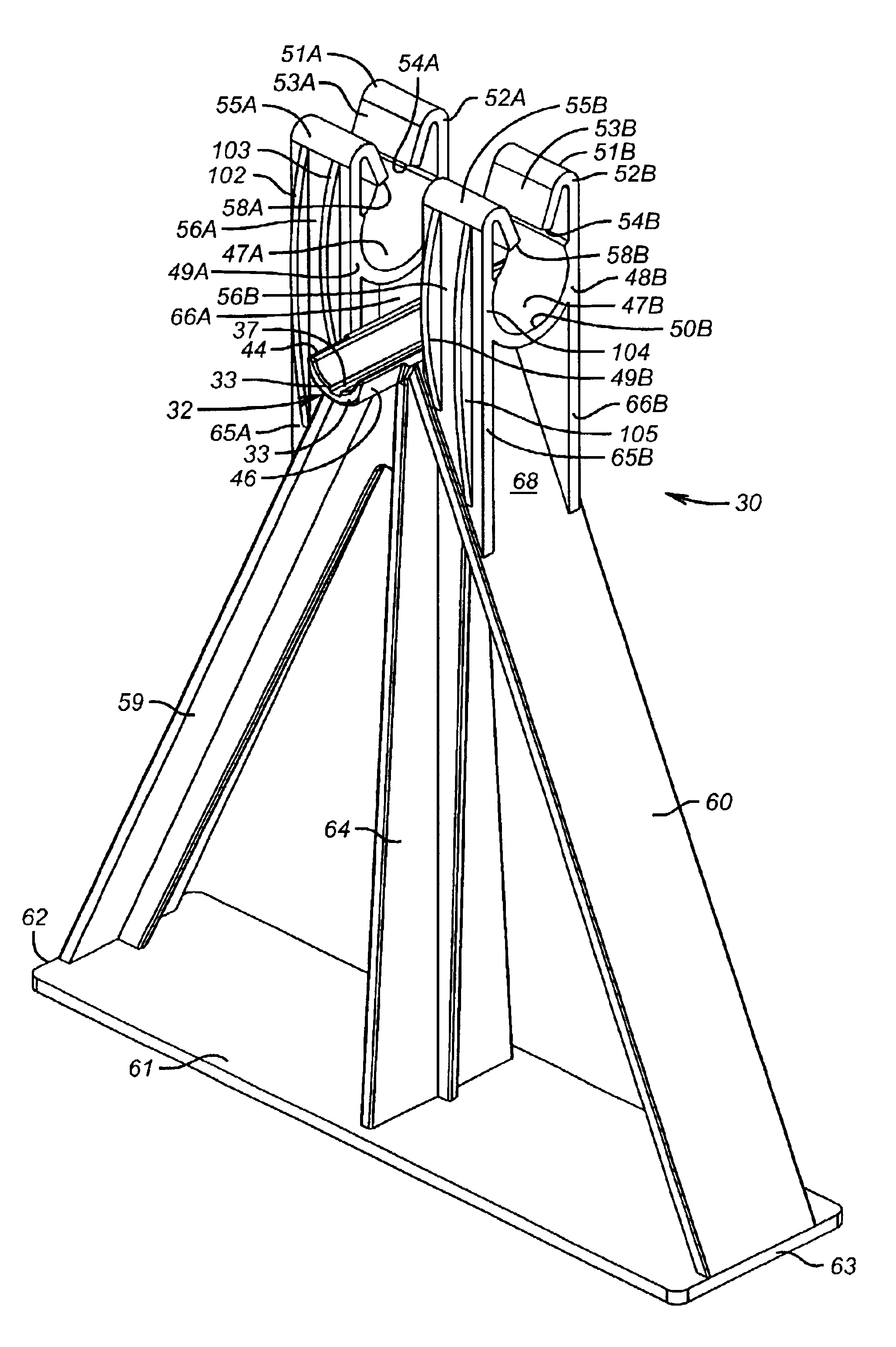 Apparatus for placing rebar in continuously reinforced concrete paving