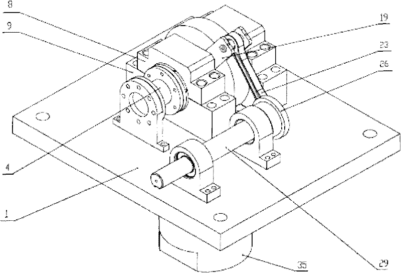 Frictional wear simulation test bench of wobble friction pair