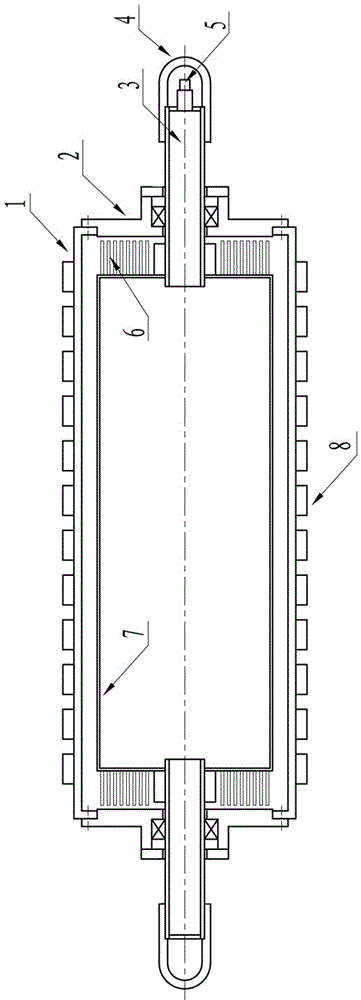 An airbag-type running weight-bearing device that uses the end face to adjust the load