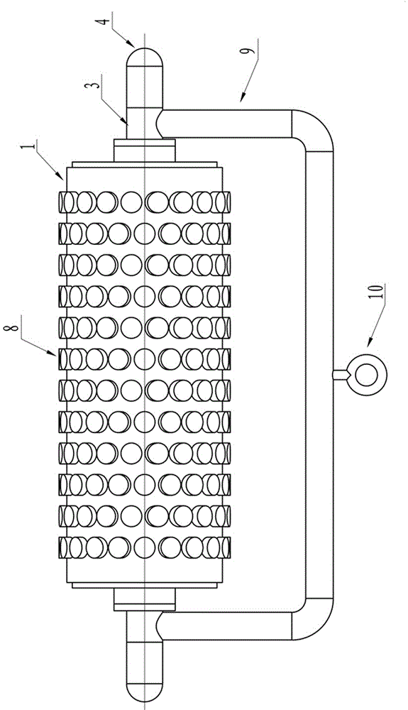 An airbag-type running weight-bearing device that uses the end face to adjust the load