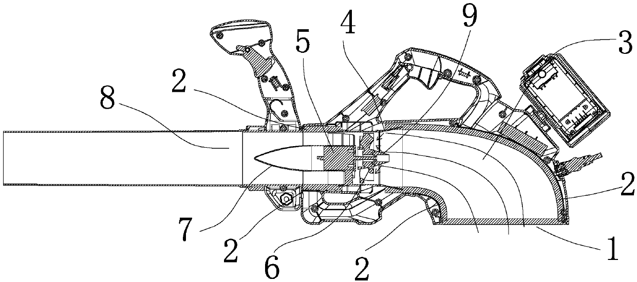 Combined structure of impeller