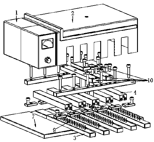 Adjustable heat shrink tube limit heating and sizing device