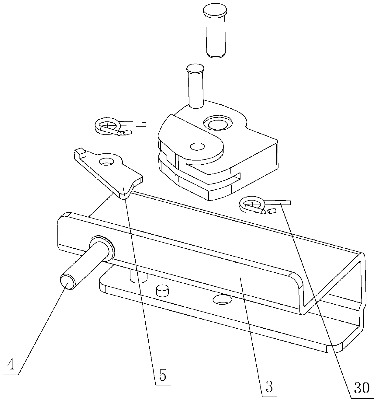 Synchronous pressing rebounding opening and closing structure used for furniture