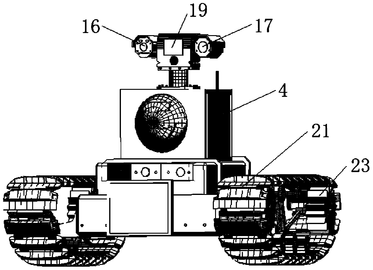 5G caterpillar type intelligent patrol inspection robot for power plant