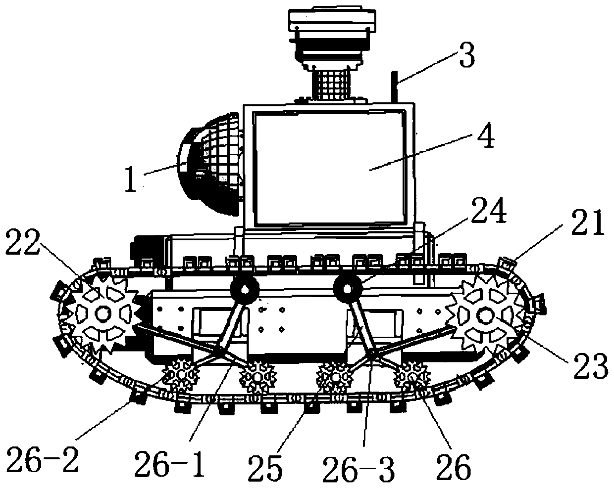 5G caterpillar type intelligent patrol inspection robot for power plant