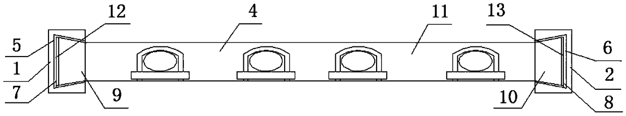 Martial arts device protection fixing device convenient to move and using method