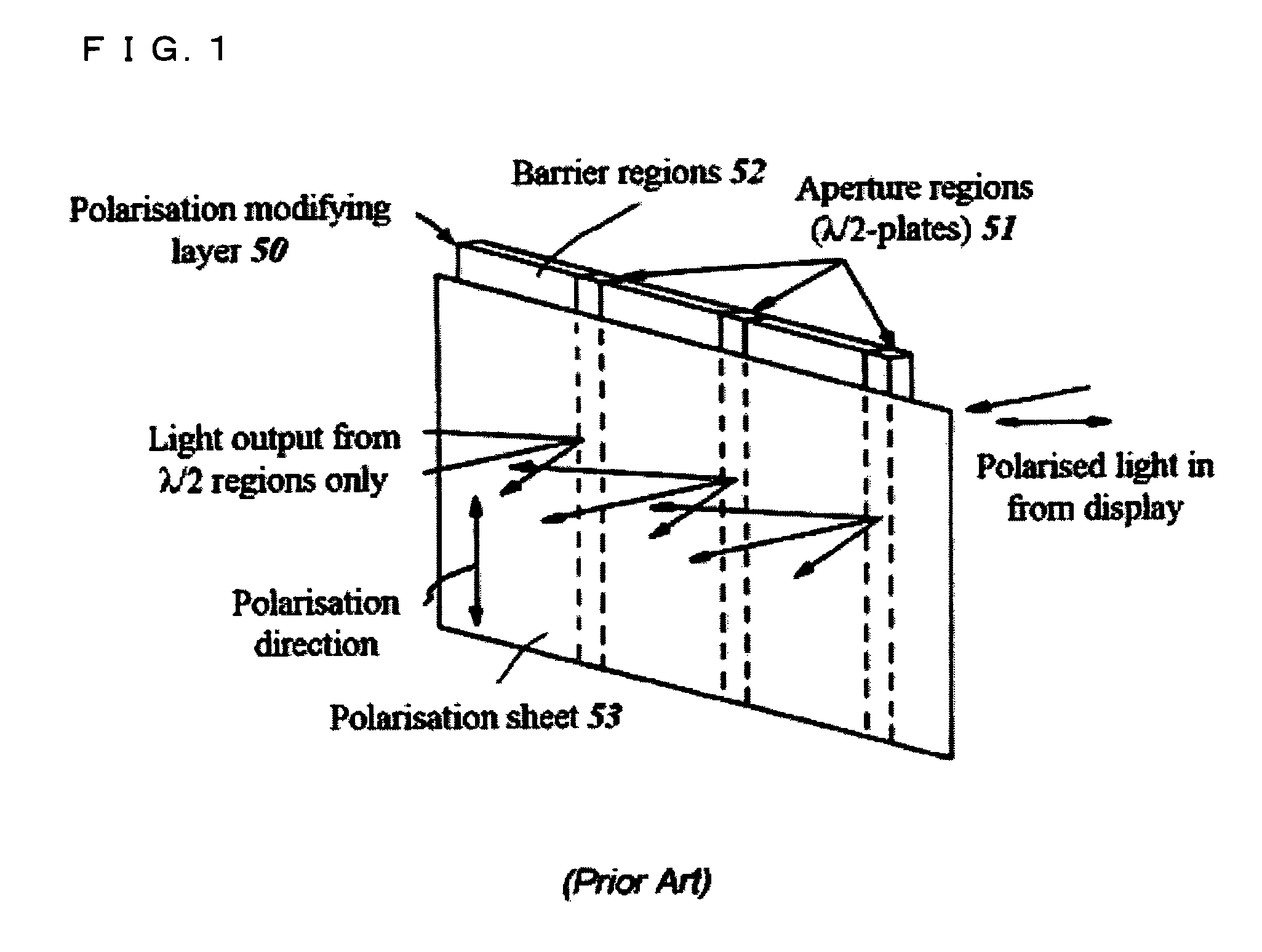 Optical system and display that converts a flat image to a non-flat image