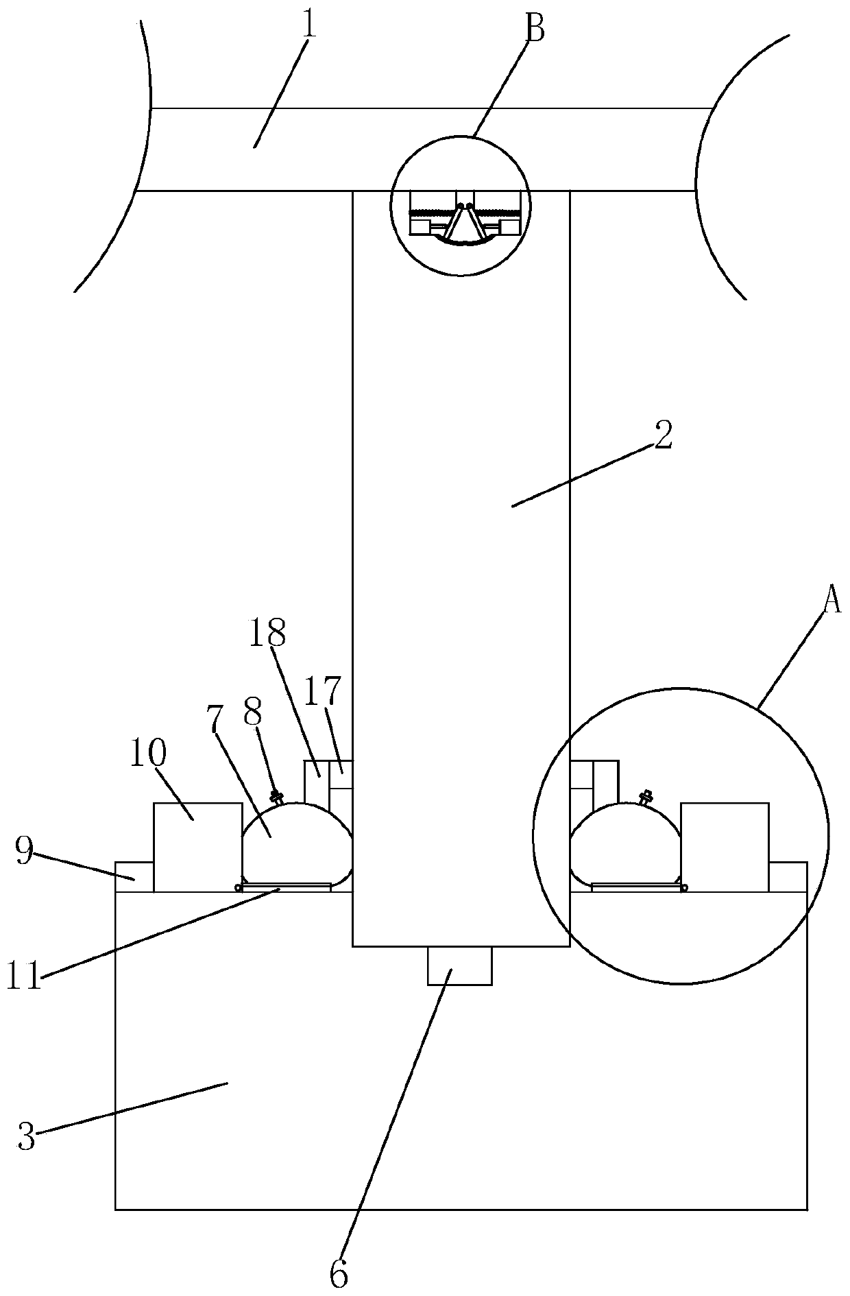 A shock-absorbing bridge structure