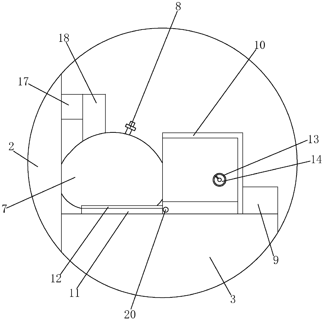 A shock-absorbing bridge structure