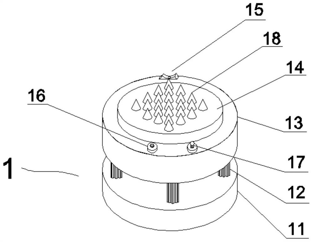 A spin-down undisturbed soil triaxial sample preparation device