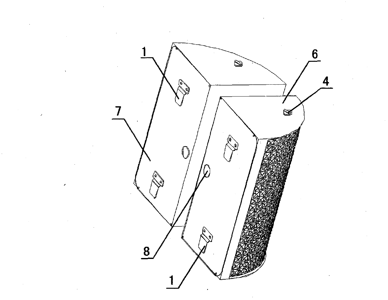 Air inlet and outlet device of house ventilator