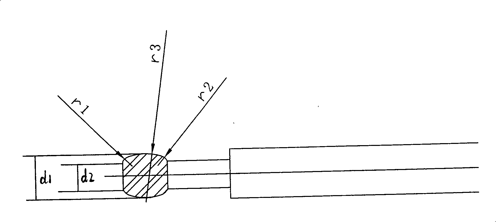 Cutting tool design method for removing cross hole bur and cutting tool