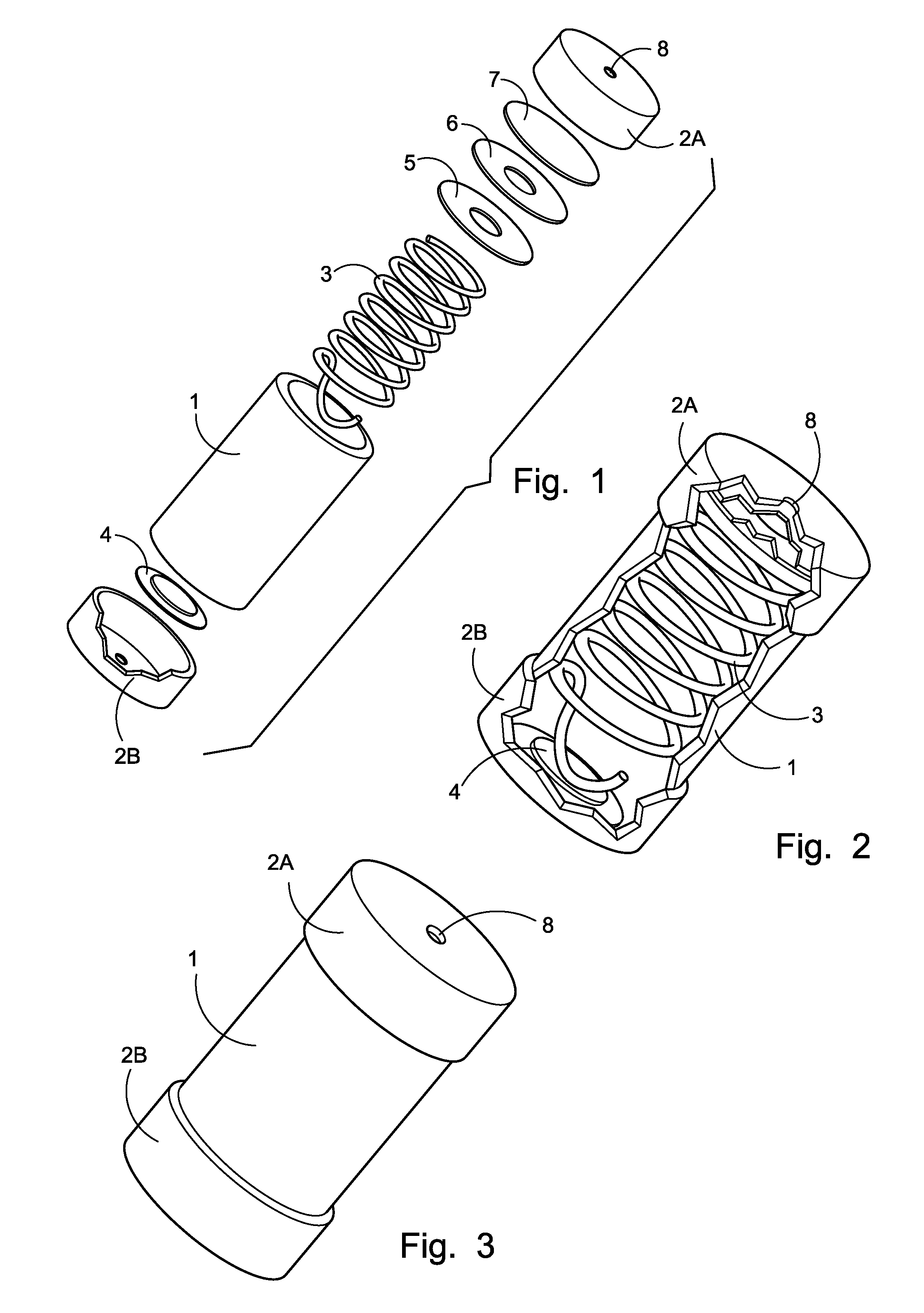 Miniature electrochemical gas generator and power source