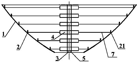 Absolute calibration device and method for radio telescope antenna surface type