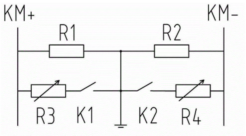 Bridge used for direct current insulation monitoring device and running method thereof