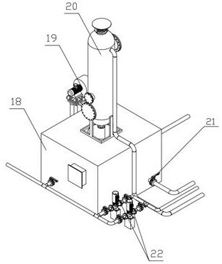 Skid-mounted combined oil removal-impurity removal-iron removal device for oilfield confecting polymer water