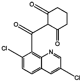 Weeding compositions containing 2-(quinoline-8-yl)carbonyl-cyclohexane-1,3-dione compounds and application of weeding compositions