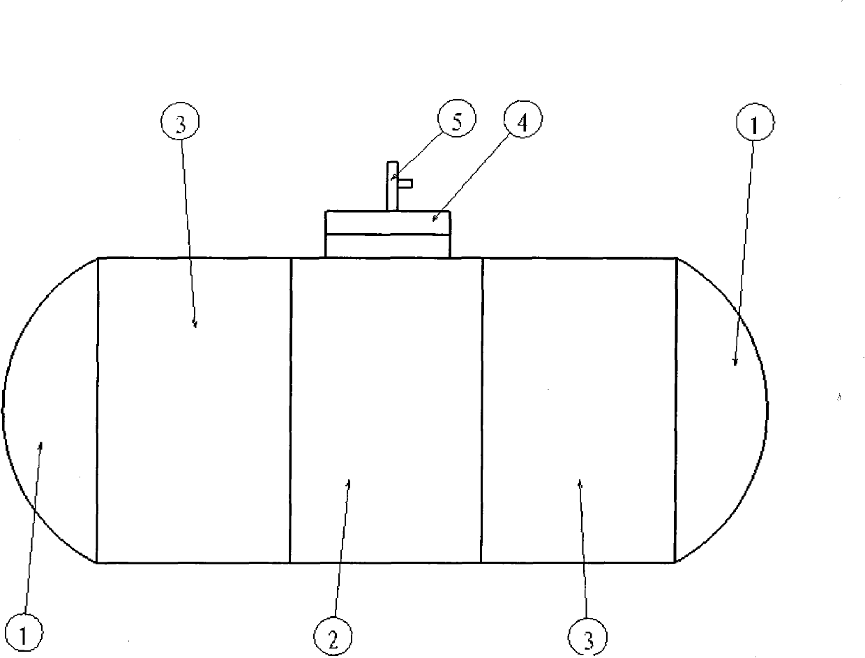 Modularized universal methane tank with adjustable volume