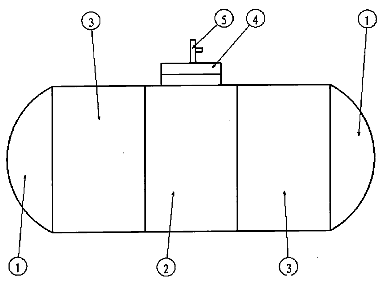 Modularized universal methane tank with adjustable volume