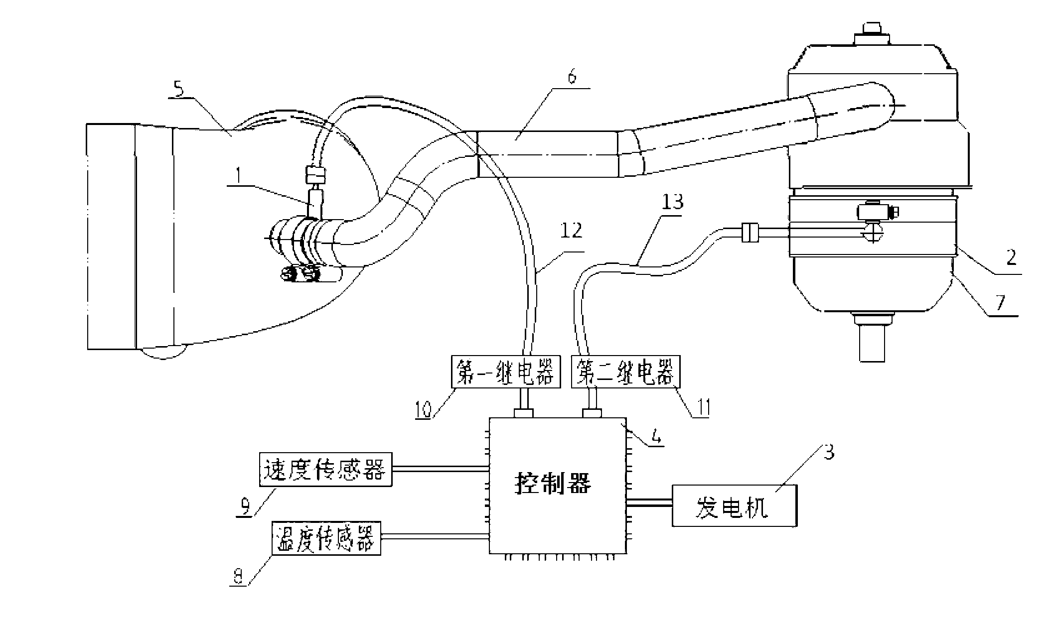 Ventilating and heating system of crankcase