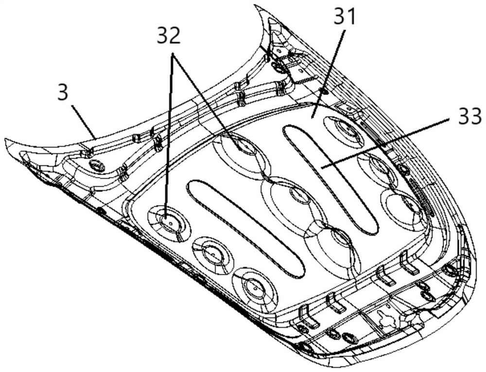 A light-duty multifunctional engine cover for automobiles