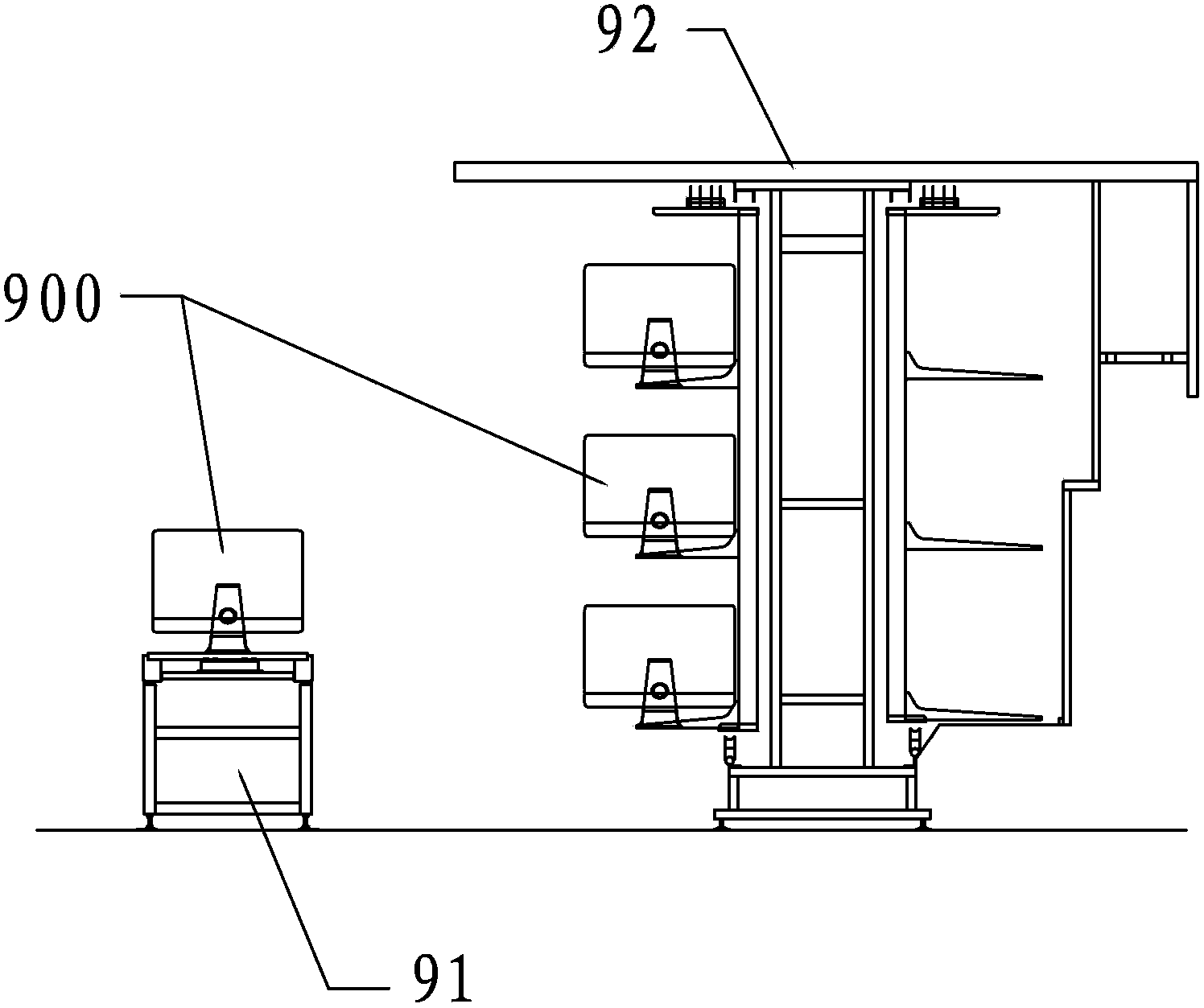 Mechanical arm clamping machine